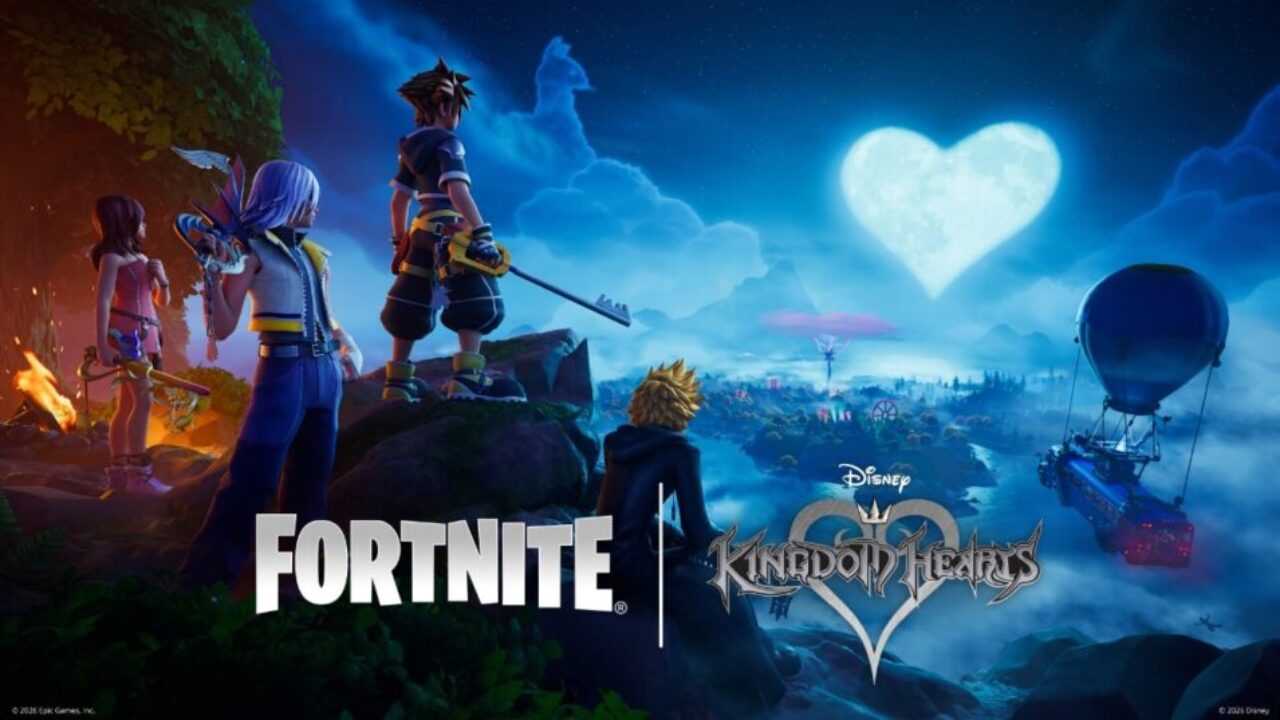 Kingdom Hearts chegou ao Fortnite — e o Sora não veio sozinho